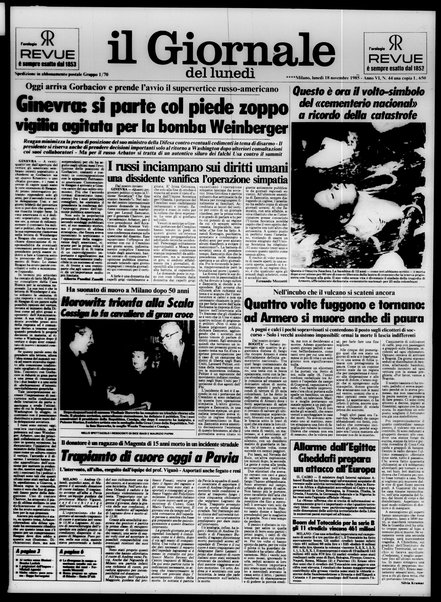 Il giornale del lunedi